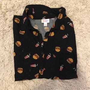 NWT burgers and shakes LuLaRoe Amy S
